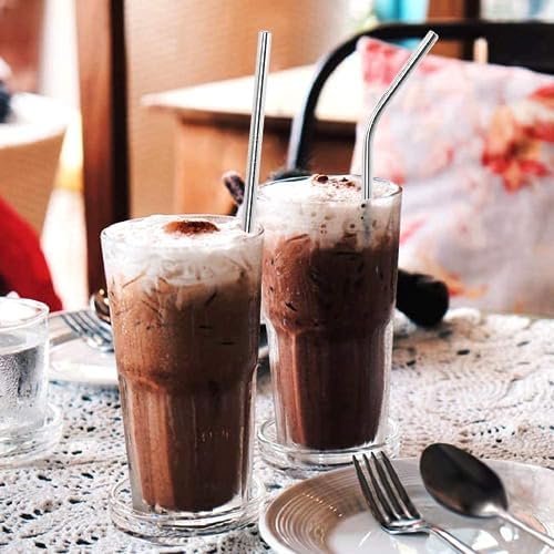 16 Pack of Reusable Stainless Steel Metal Straws - Image 5