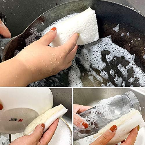 Loofah Dish Sponges Kitchen,Organic Natural Sponges for Dishes,Non Scratch Eco Friendly Biodegradable for Cleaning,6PCS - Image 6