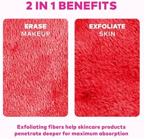 The Original MakeUp Eraser 7-Day Set, Erase All Makeup with Just Water, Including Waterproof Mascara, Eyeliner, Foundation, Lipstick, Sunscreen, and More! Hello Kitty Cutie Pie, 7ct. - Image 6