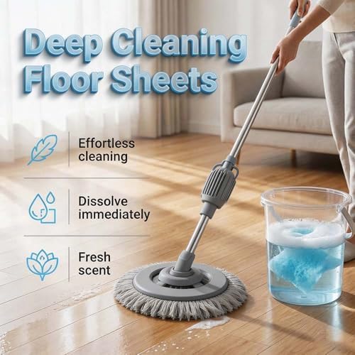 Multi Surface Floor Cleaning Tablets, Concentrated Cleaner for Hardwood, 2026 New Scented Floor Cleaner for Mopping, for Hardwood, Laminate Floors, Tiles, Glass (100 PCS) - Image 2