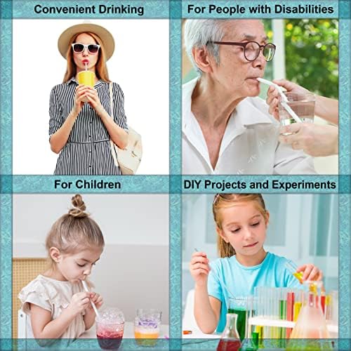 Bendable Straws - 11 inch Long Flexible Straws - Bendy Drinking Straw Reusable - 14 Pack - Image 4