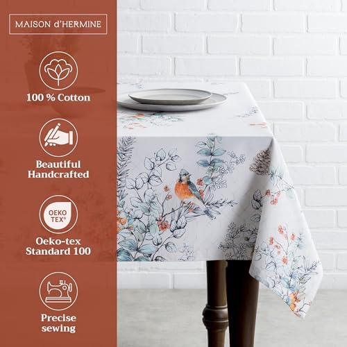 Maison d' Hermine Table Cloth Rectangle Table Reusable 100% Cotton 60"x90" - Image 2