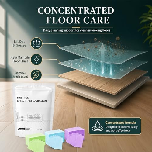 200 Piece Floor Cleaning Tablets, Multi-Surface Floor Cleaning Tablets for Mopping, Dissolvable Pre-Measured Concentrated Cleaner for Hardwood, Tile, Laminate, Vinyl Floors (Mix, 300Pcs) - Image 6