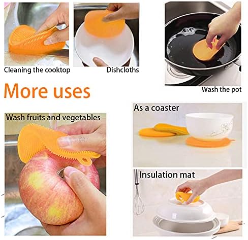 ECO Friendly Kitchen Cleaning Set, Wood & Bamboo Brushes for Dishes, Pots, Pans & Vegetables - Image 6