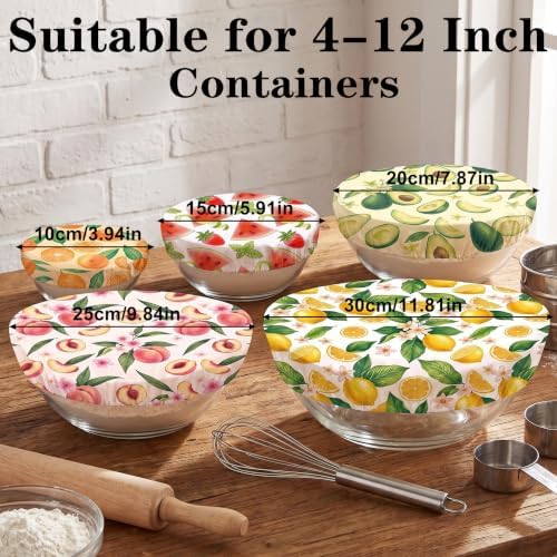 Sitsink Beeswax Bowl Covers Fruit Reusable Food Wrap 5 Pack - Image 2