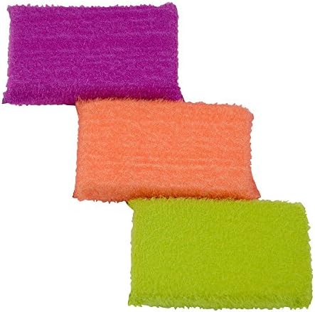 Casabella Multicolor Cellulose Scrub Sponges, Blue/Yellow/Pink, (Pack of 36) - Image 4