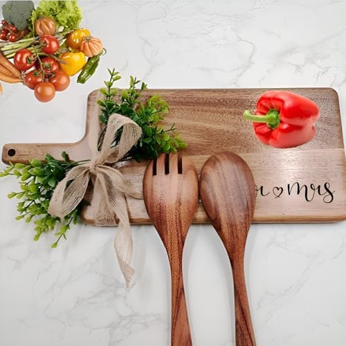 Wedding Gifts for Couples 2026, Bridal Shower Gifts, Engraved Wood Cutting Boards for Couples Husband Wife, Mr and Mrs/Wedding/Engagement Gift for Newlyweds Bride and Groom - Image 6