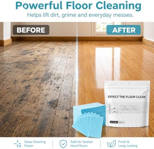 100 Piece Floor Cleaning Tablets, Multi-Surface Cleaner for Mopping, Dissolvable Floor Cleaner Refill for Hardwood Tile Laminate, Household Solution for Daily Home Care (Green, 200Pcs) - Image 3