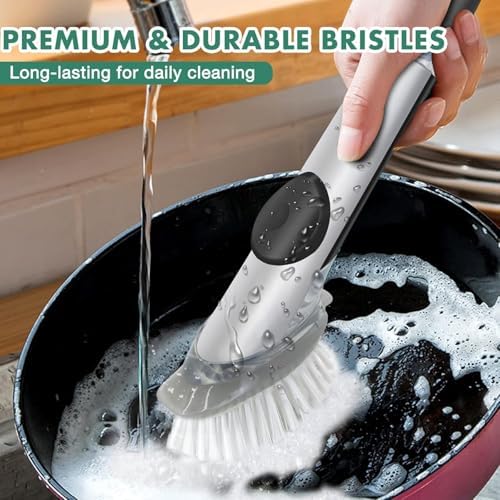 Soap Dispensing Dish Brush Refills, 6 Pack Dish Brush Replacement Head - Image 3