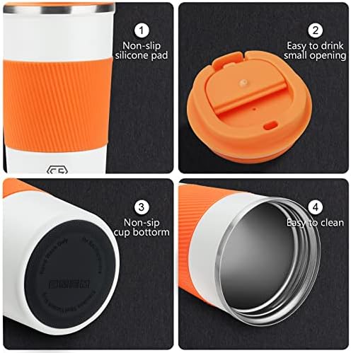 CS COSDDI 12 oz Coffee mug - Stainless Steel Coffee Cup with Leakproof Lid - Image 3
