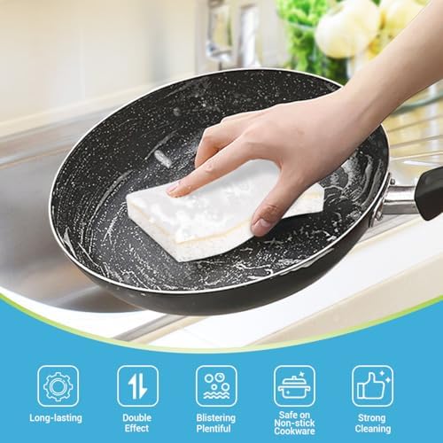AIDEA Sponges Kitchen, 9Count, Non-Scratch Scrub Sponge for Dishes - Image 3