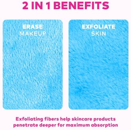 The Original MakeUp Eraser PRO, Effortlessly Remove All Makeup Using Only Water, Including Waterproof Mascara, Eyeliner, Foundation, Lipstick, Sunscreen,and More! Chill Blue, 1 ct. - Image 6