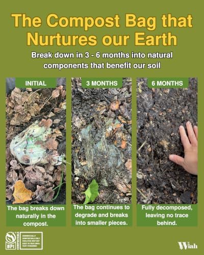 Small Compost Bags for Countertop Bin - Extra Strong Compostable 3 Gallon - Image 2