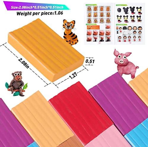 Cyajm 50 Colors Oven Bake Polymer Clay Kit, DIY Jewelry Crafts & Home Decor - Image 4