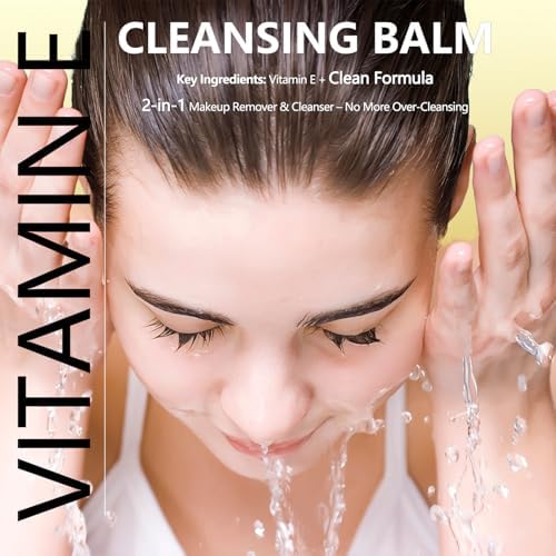 2 Pack Vitamin E Cleansing Balm (3oz) – Removes Waterproof Makeup & SPF - Image 4