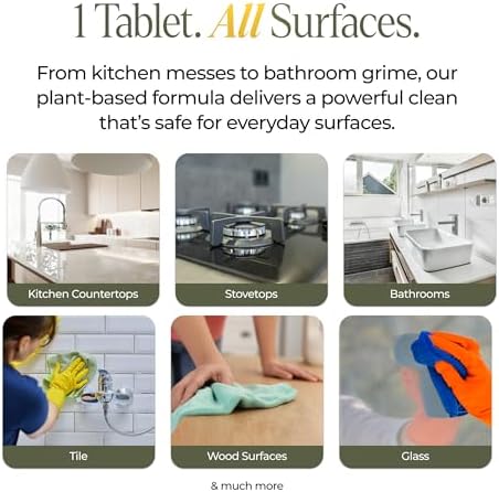 Tidy Kitchen Multi Surface Cleaner Refill Tablets, Multi Surface, 10 Pack - Image 3