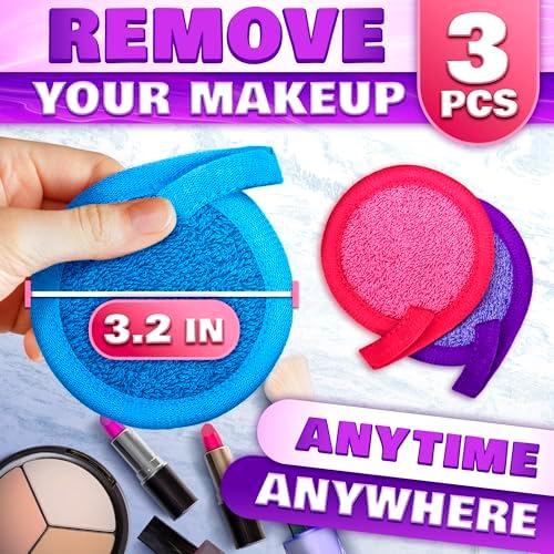 2 in 1 Face Scrub Pads, 3 Pcs Reusable Microfiber Facial Scrubber - Image 2