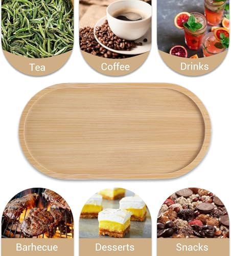 Bamboo Soap Tray, Bamboo Soap Dispenser for Bathroom CounterTop, Wooden Dish & Dispenser Tray Kitchen Holders, Dresser Jewelry Ring Dish, Holder Bathtub Organizer (Oval) - Image 5
