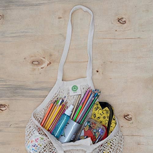 Cotton Mesh Onion Storage Bags - 100% Cotton, Reusable, and Washable Mesh Grocery Bags for Storing Garlic and Root Vegetables - Image 6