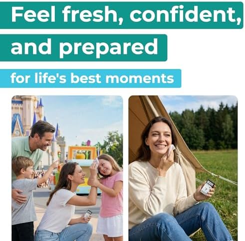 Impossibly Compact Travel Flushable Wipes - 99.5% Water and Aloe - Safe for Sensitive Skin - Travel Essentials for Adults & Kids, Mint, 8 Pack 48 Wipes - Image 5