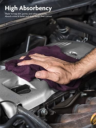 Fantasticlean Microfiber Cleaning Cloth Roll-75 Sheets, 12"x12"(DeepPurple) - Image 6