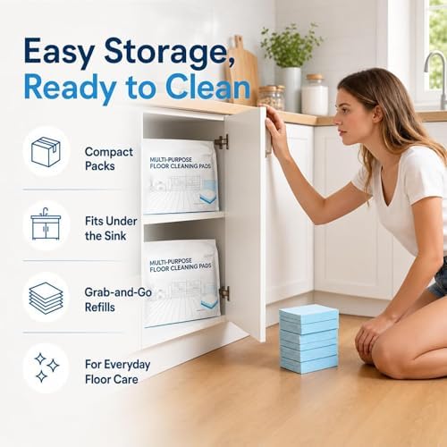 Floor Cleaning Tablets, Multi-Surface Cleaner Tabs for Hardwood, Tile, Vinyl & Marble, Deep Stain, Grease & Limescale Remover, Fresh Scents, 30/60/100 Counts - Image 4