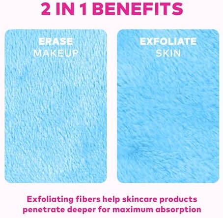 The Original Makeup Eraser 7-Day Set, Erase All Makeup with Just Water, Including Waterproof Mascara, Eyeliner, Foundation, Lipstick, Sunscreen, and More! Cloud 9, 7ct. - Image 6