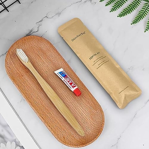Bamboo Toothbrushes Kit Bulk, 50 Disposable Toothbrushes with Toothpaste - Image 7