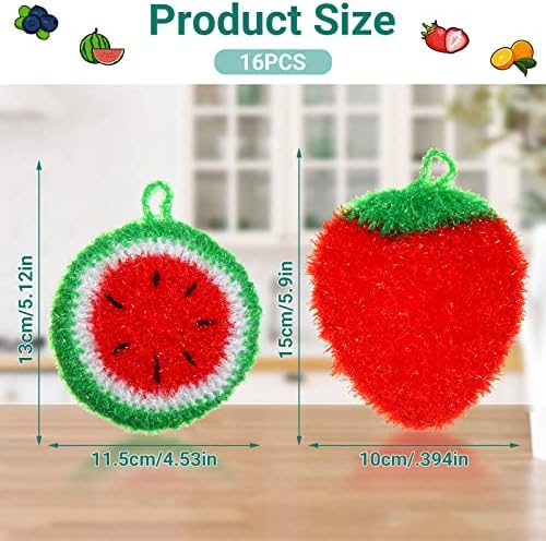 Kenning 16 Pcs Dish Scrubber Non Scratch Dish Washing Scrubbers - Image 2