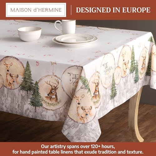 Maison d' Hermine Table Cloth Square Table Reusable 100% Cotton 54"x54" - Image 2