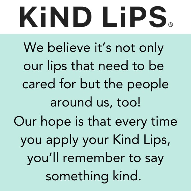 Kind Lips Organic Lip Balm Variety 5-Pack – Sweet Mint, Wild Cherry & More • 100% Natural, Clean, Moisturizing Lip Care • Made in USA • Gluten Free, Grain Free, Premium chapstick Gift Set