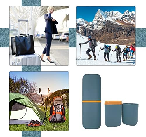 Travel Toothbrush Cup Case, Toothbrush Travel Container Portable Travel Toothbrush Holder Toothpaste Storage for School Camping Business Trip Bathroom - Image 5