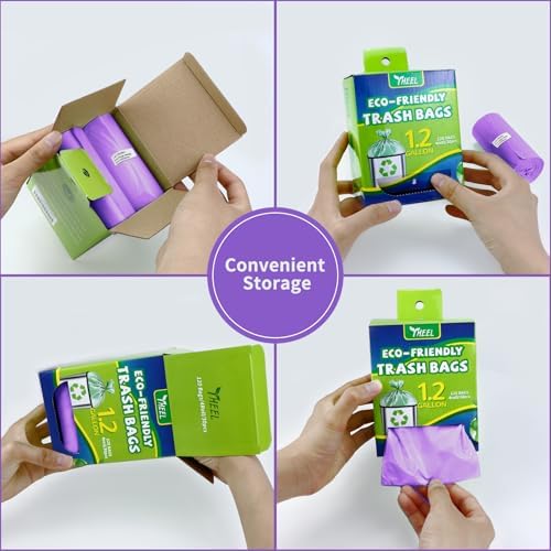 1.2 Gallon Bathroom Trash Bags Durable Tear-Resistant - 150Ct Unscented - Image 4