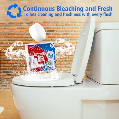 USKICH 20 Pack Toilet Bowl Cleaner Tablets,Automatic Toilet Tank Cleaners - Image 3