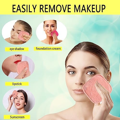Makeup Remover Cloths Face Pads Reusable Microfiber Facial Cleansing Cloths - Image 3