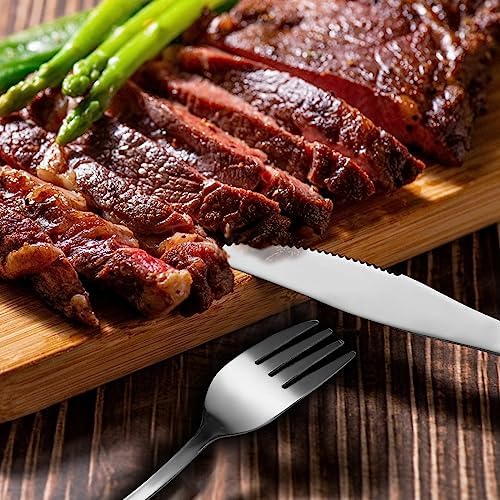 DEVICO Camping Utensils, Stainless Steel Travel Silverware Set with Case - Image 4