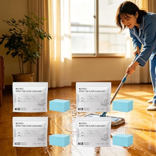 Multi-surface Floor Cleaning Tablets, 30 Piece Multi- Surface Floor Cleaner Slice, Multiple Effect the floors Clean, Deep Cleanings, Concentrated Cleaner for Tile & Vinyl Floors - Image 2
