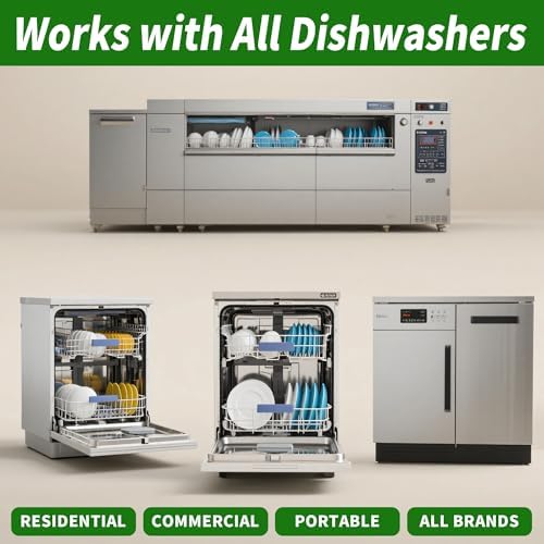 Dishwasher Cleaner and Deodorizer Tablets-12 Pack, Heavy Duty Deep Cleaning Descaler Pods for Dish Washer Machine, Removes Limescale, Odor, Grease, and Hard Water Stains, Septic Safe - Image 5