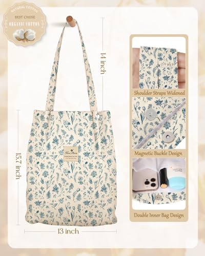Miss Adola 2 Pack Corduroy Tote Bag with Pouch for Women - Image 4