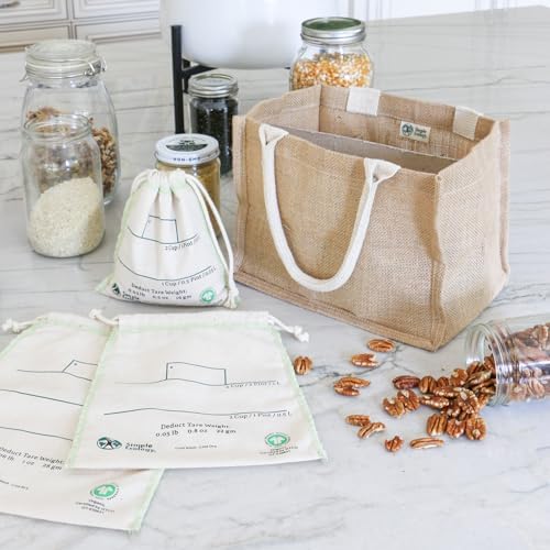 Simple Ecology Organic Cotton Reusable Bulk Bin Bags - Medium 3 Pack - Image 4