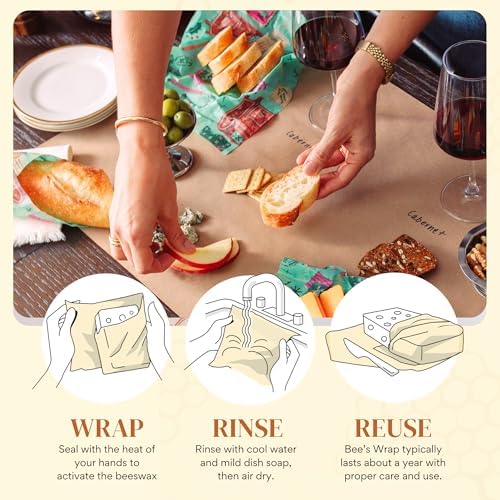 Bee's Wrap Beeswax Bread Wrap - Season's Greetings - Image 4