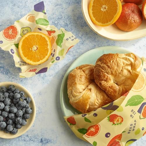 Bee's Wrap Beeswax Wrap Roll, 14 x 52 in - Fresh Fruit - Image 3
