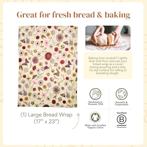 Bee's Wrap Beeswax Bread Wrap - Meadow Magic - Image 5