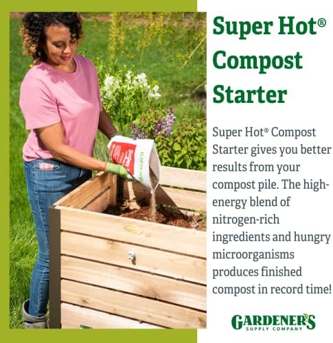 Gardeners Supply Company Super Hot Compost Starter | Compost Pile and Kitchen Waste Ultimate Booster | Activates 8 Bushels of Composts Materials Pile | 7 Pound Resealable Bag - Image 2