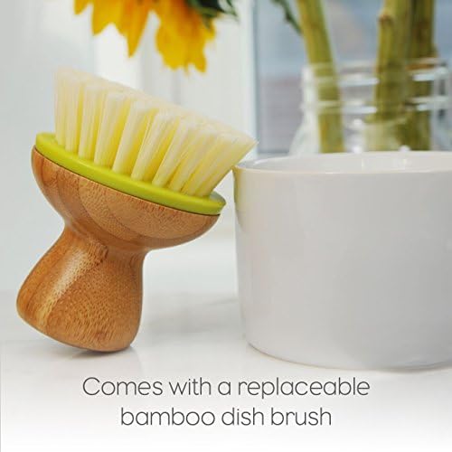 Full Circle Bubble Up Dish Brush, White (Pack of 6) - Image 4