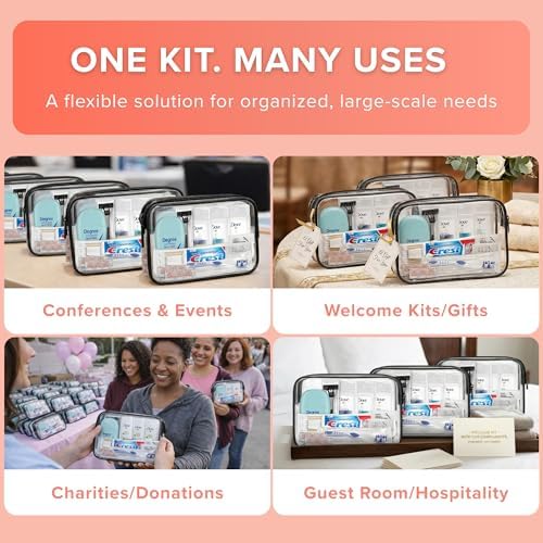 5 Pack Women’s Travel Hygiene Kits – 12-Piece Premium Brand-Name Toiletries - Image 5
