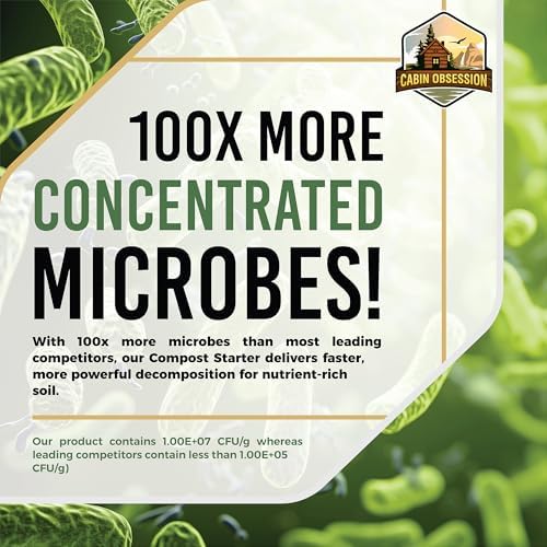 Compost Starter - 100x Concentrated All Natural Compost Accelerator for Countertop Kitchen Bin - Odor-Free, Fast-Acting Microbial Formula - Approximately 73 Scoops - Image 6