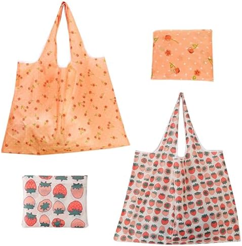 ZooviHyvi Extra Large 50lbs Foldable Reusable Shopping Bags kitchen reusable grocery bags Washable Polyester Bags in Pocket by ZooviHyvi