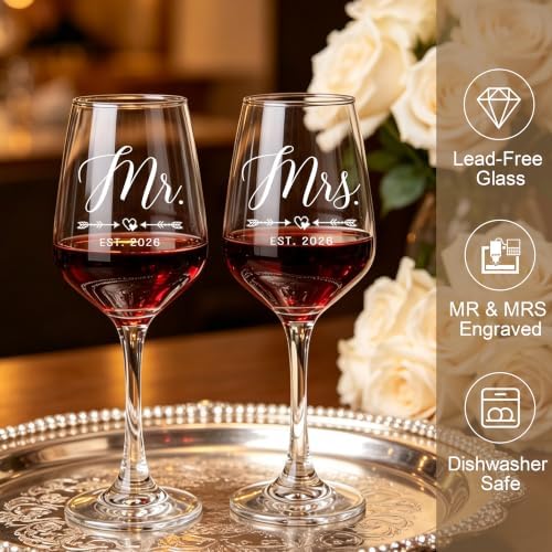 Engagement Gifts for Couples Newly Engaged Gift Ideas Happy Engagement Gifts for Women Bride to Be Gift Box Just Congrats on Engaged Party Present Set for Couples Fiance Future Mrs Him Her Fiancee Men - Image 3