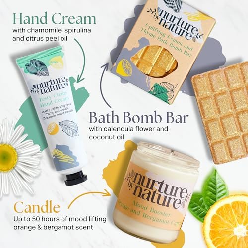 Nurture by Nature Vegan Gifts for Women - Home Spa Kit, Bath Set - Image 6